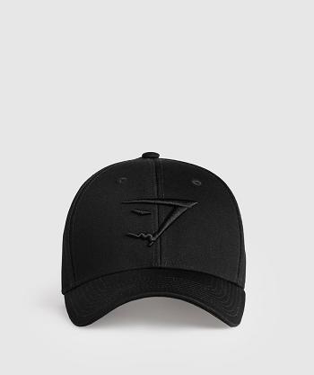 Czapki Damskie Gymshark Sharkhead Cap Czarne | PL 2071UZG